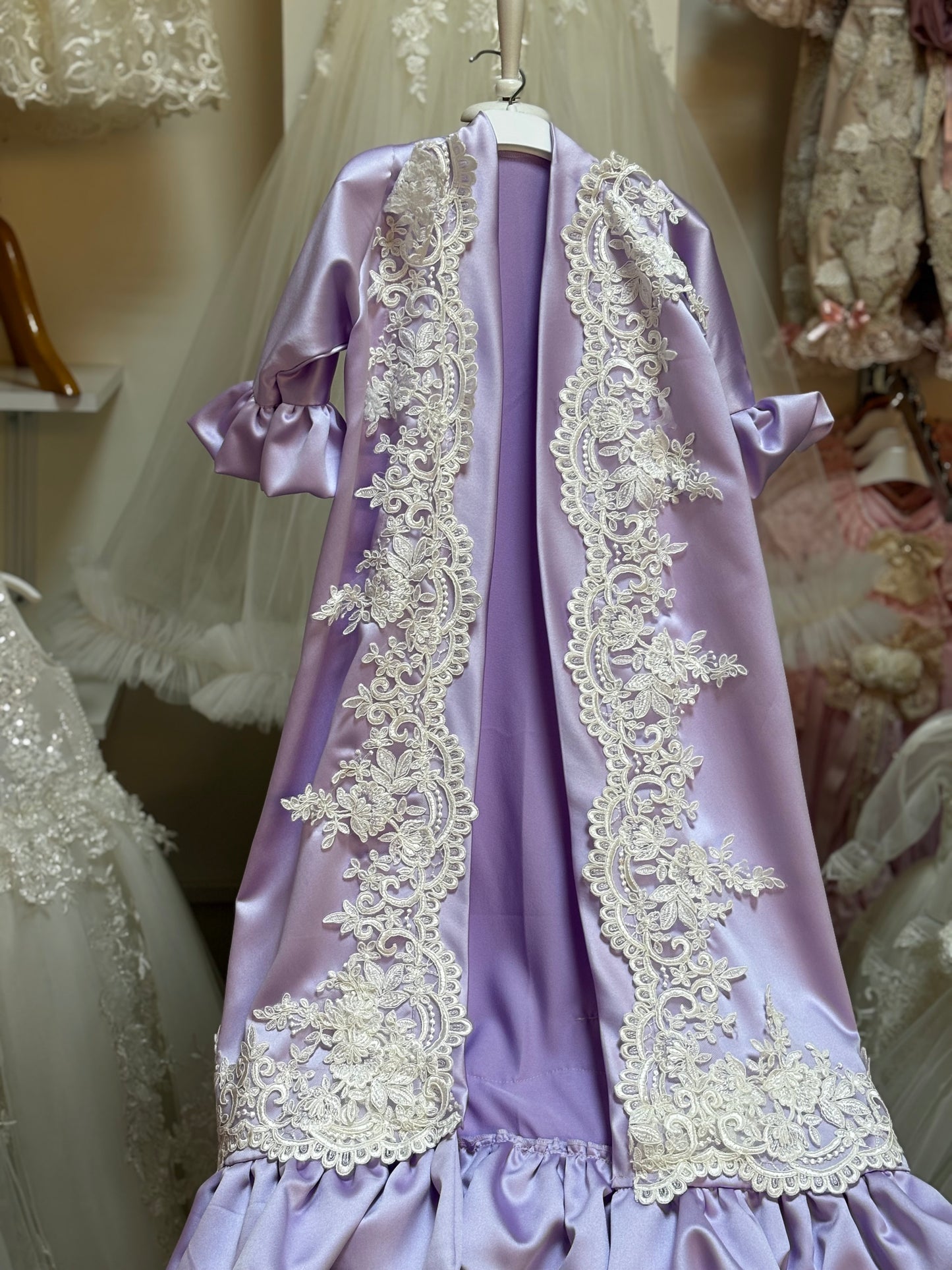 purple Lace girl robe