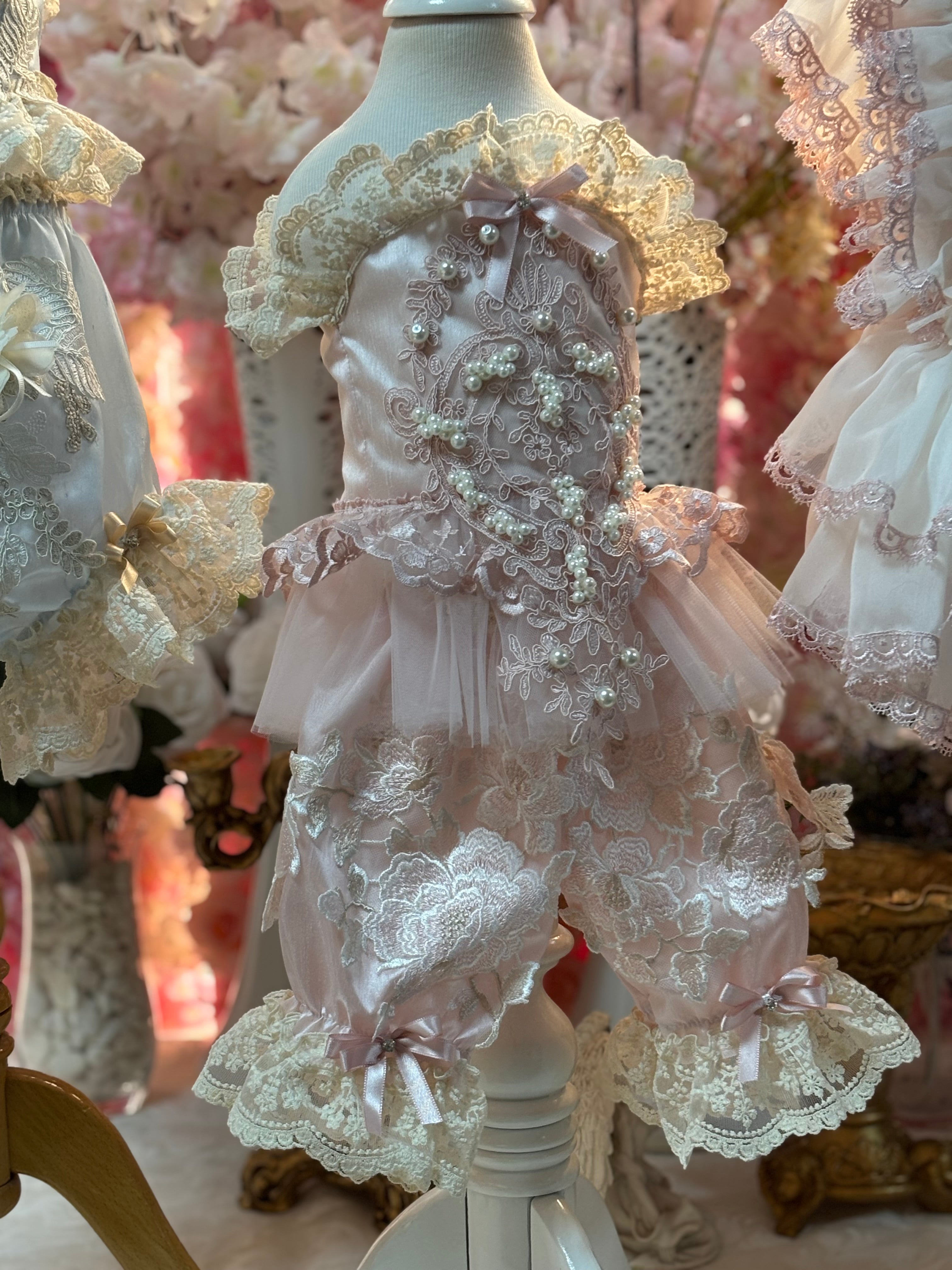 Light Pink Silk Fabric Baby Girl Blouse And Shorts