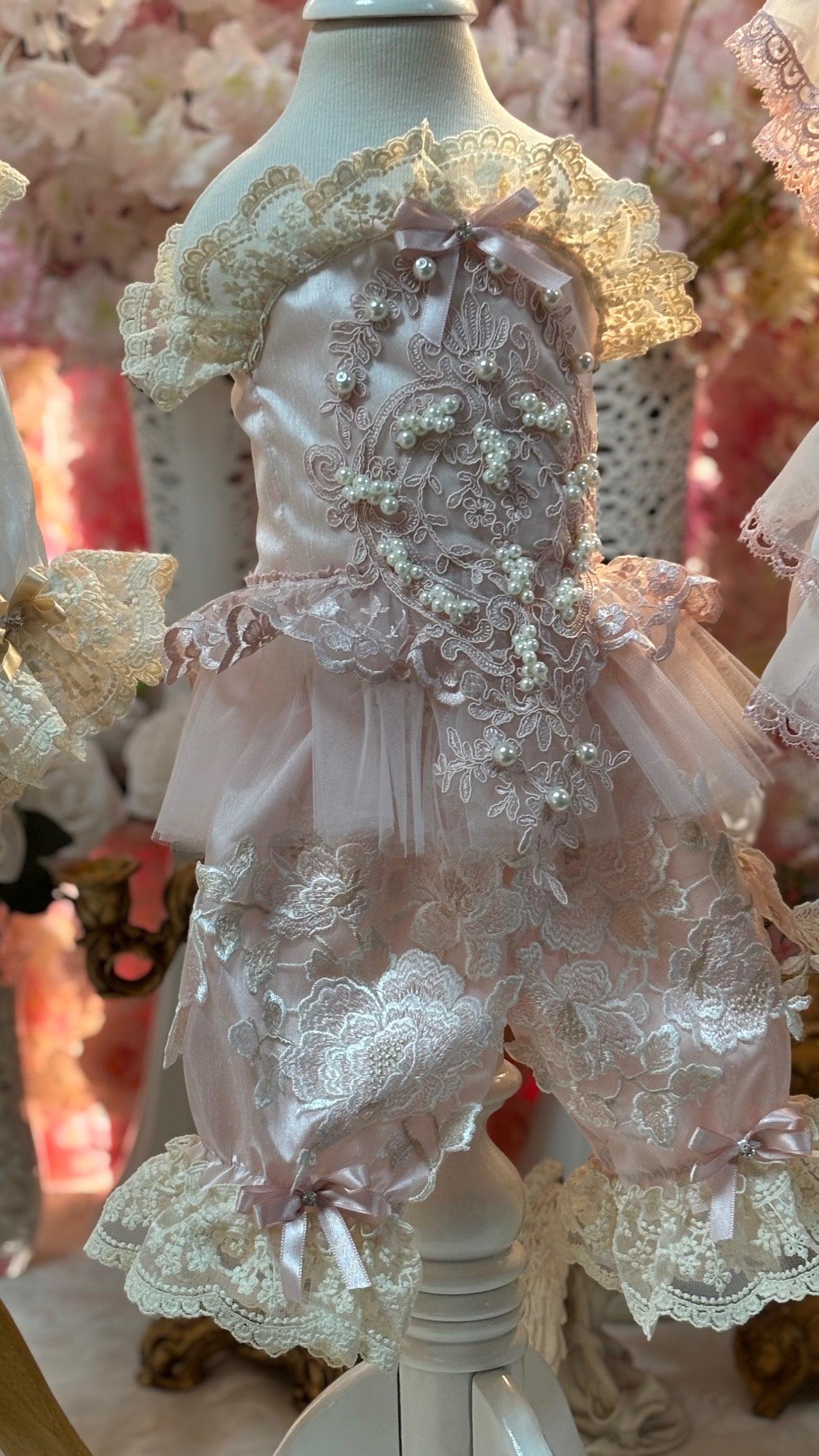 Light Pink Silk Fabric Baby Girl Blouse And Shorts