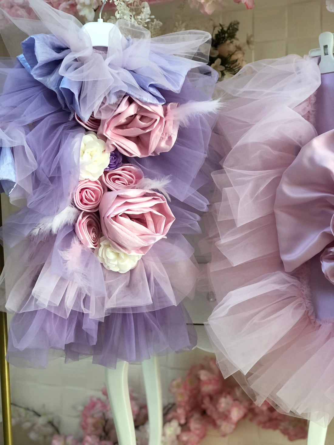 Lilac Baby Newborn 3month to 6month Coton Flowers Jumpsuit Hat Blankent Set