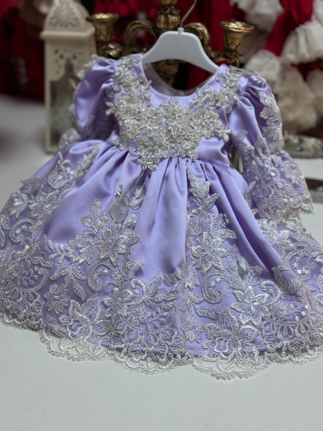 Lilac RhinestoneAppliqué  Dresses