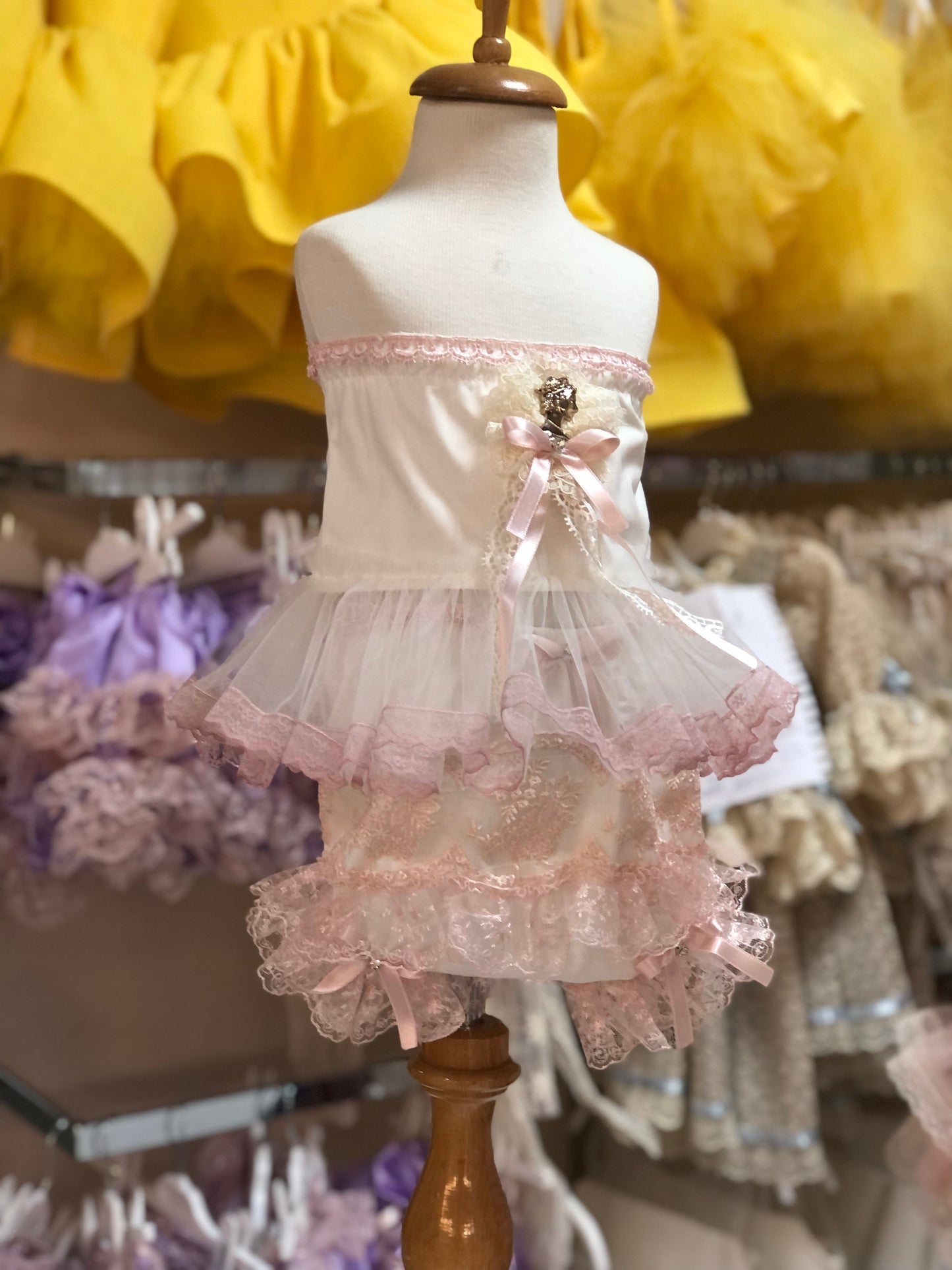 Cream coton two pieces outfit