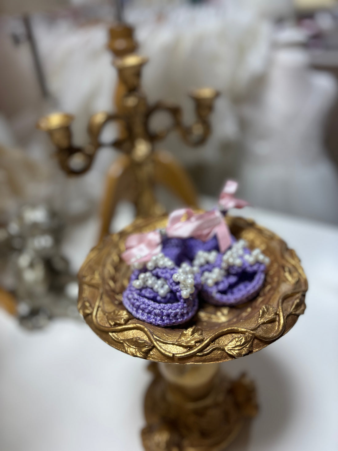 Lilac Baby Girl Toddler Knitwear shoes