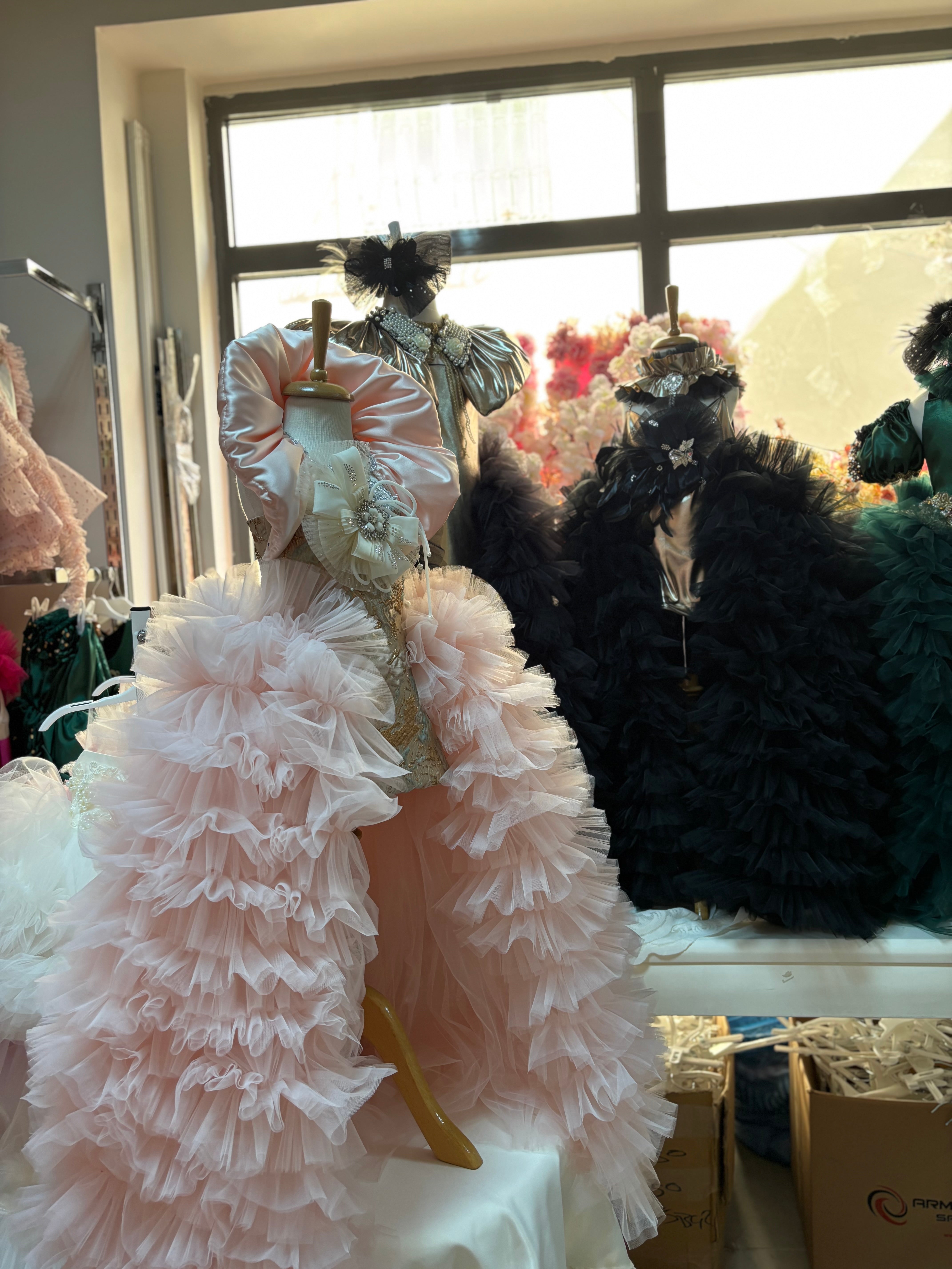 Light Pink Flowers Girl Dresses