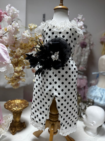 white black girl romper