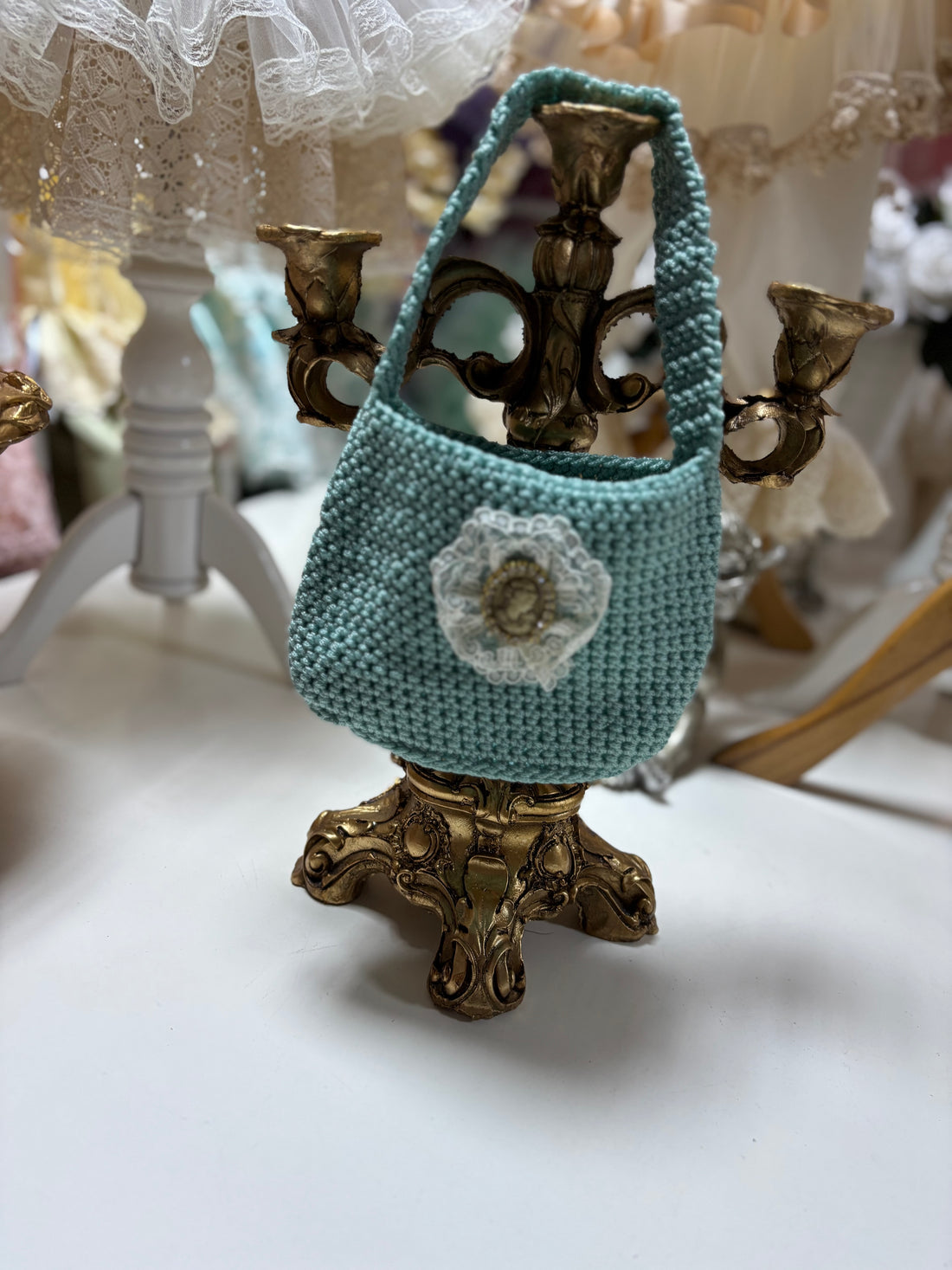 Baby Girl Blue knitwear Bag