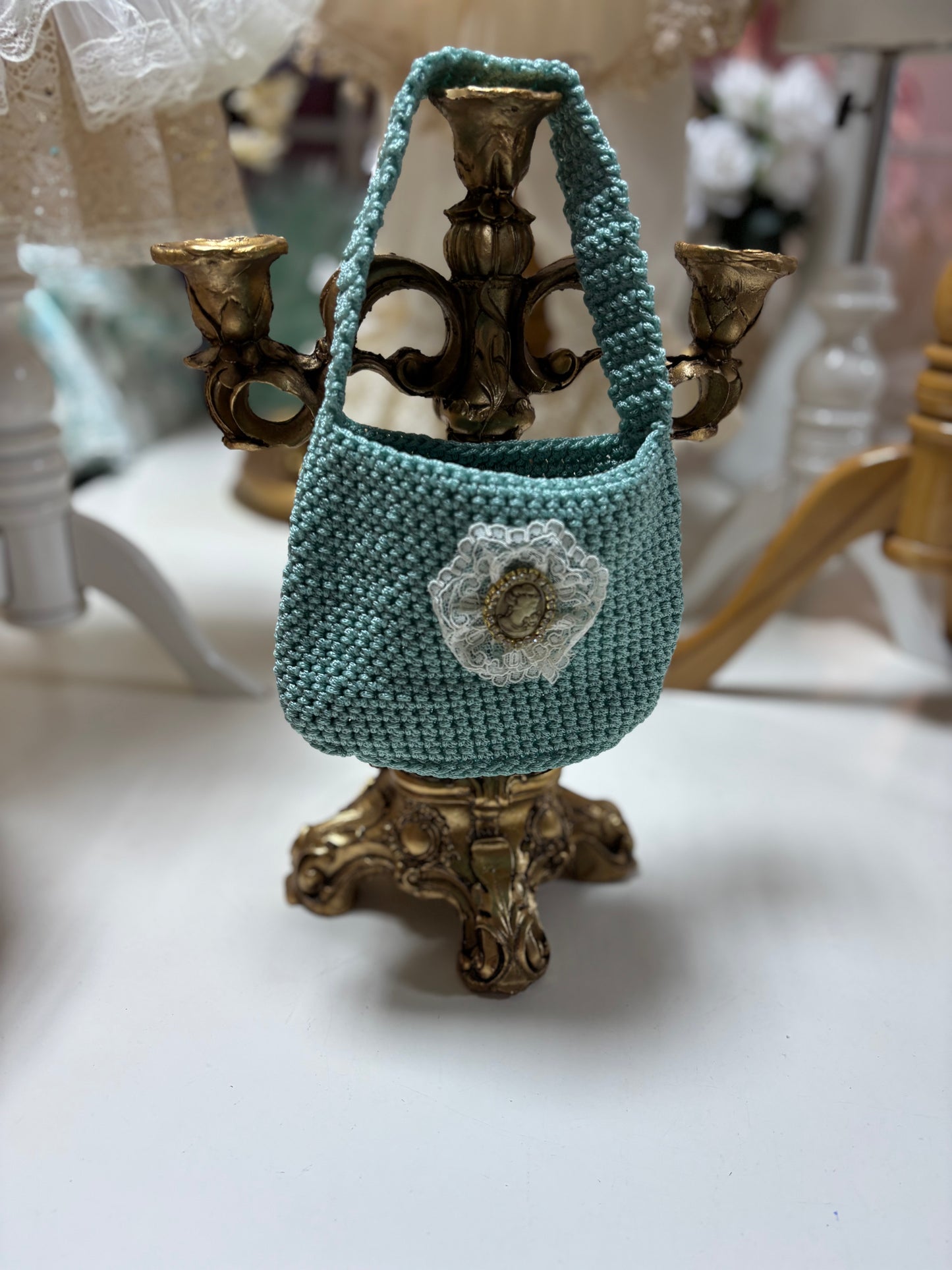 Baby Girl Blue knitwear Bag