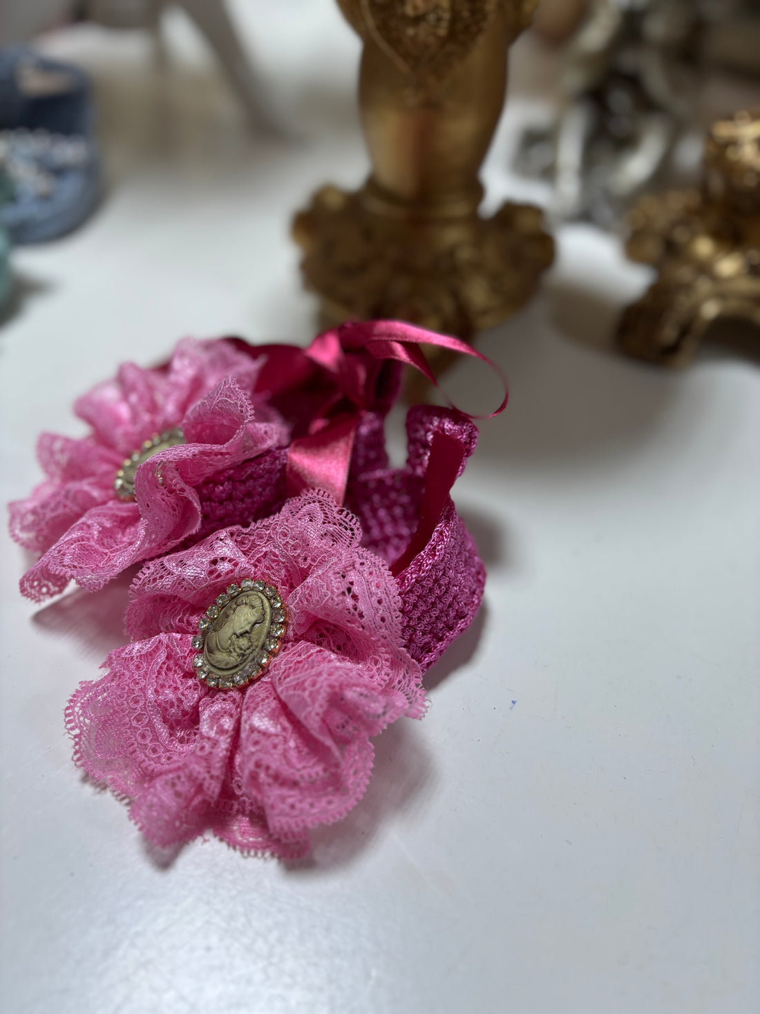 Hot Pink Baby Knitwear Shoes