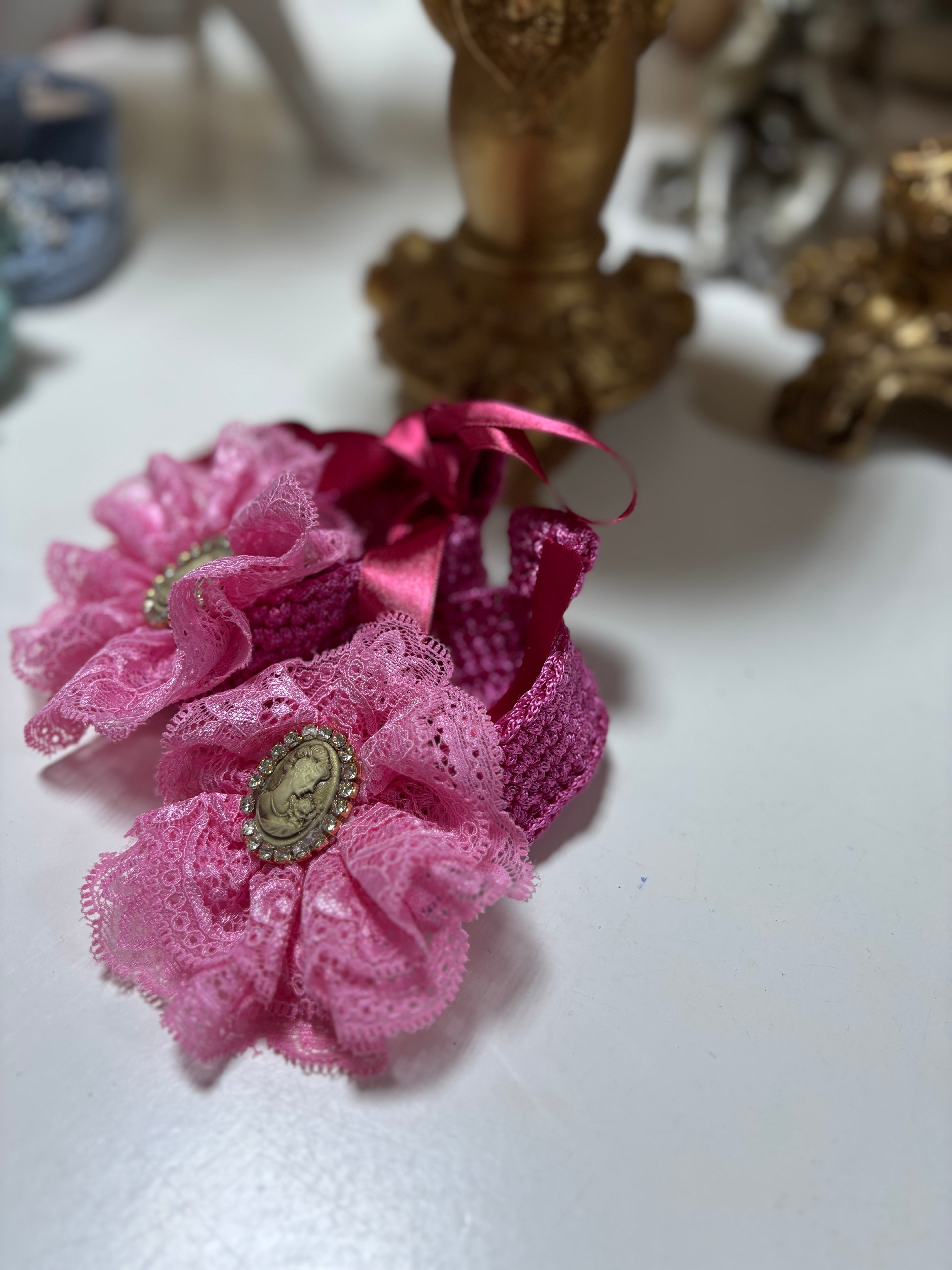 Hot Pink Baby Knitwear Shoes