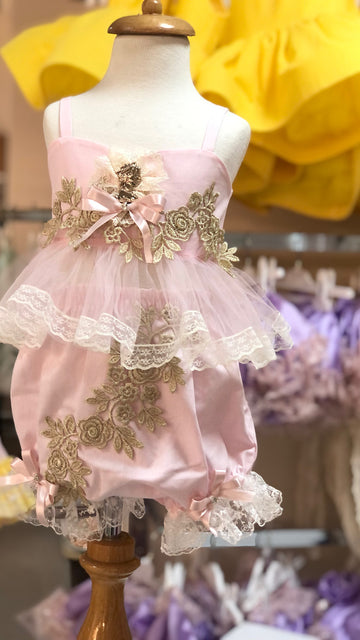 Pink Blouse And Shorts