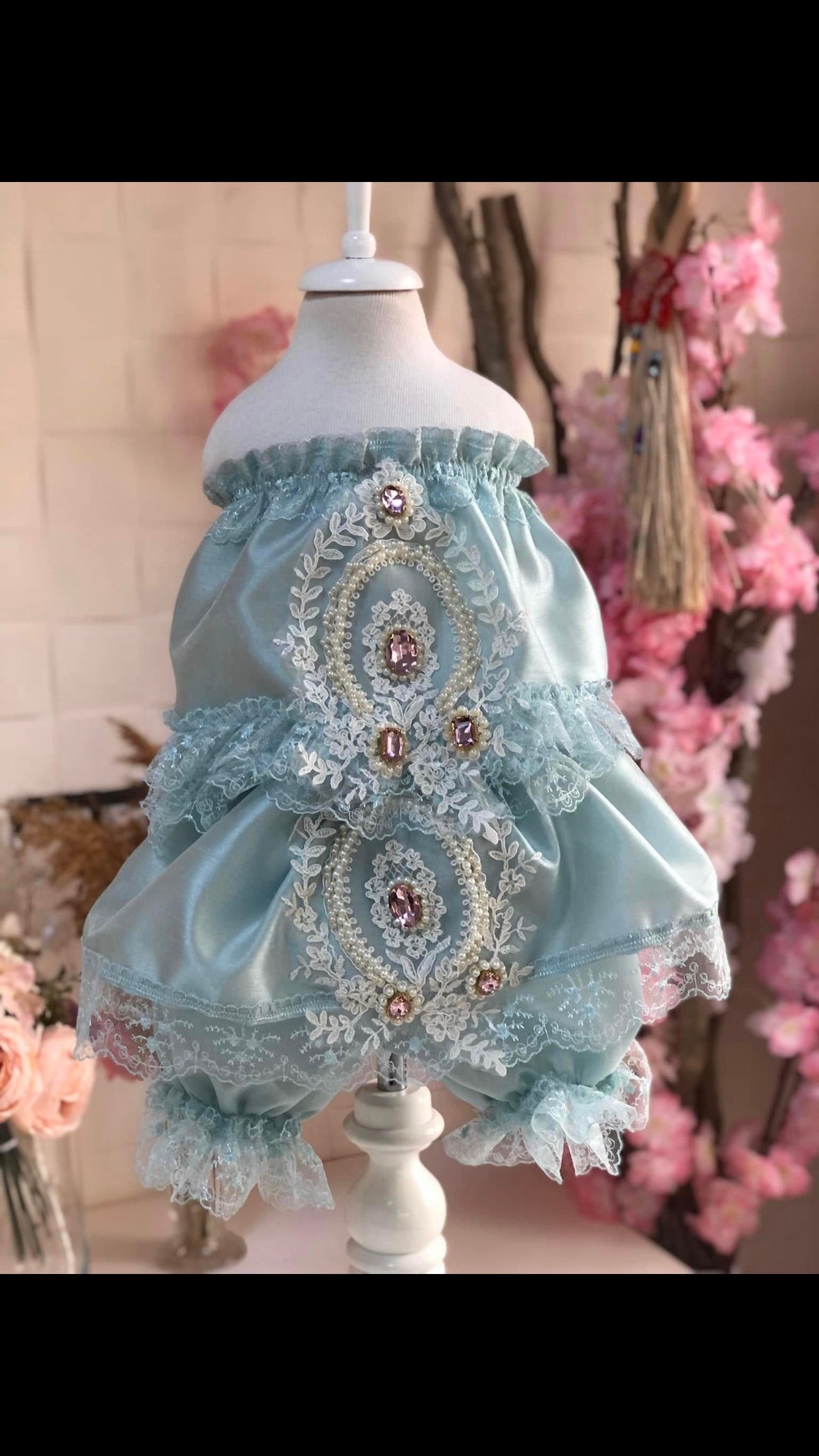 Baby and Toodler girl  silk fabric outfıt