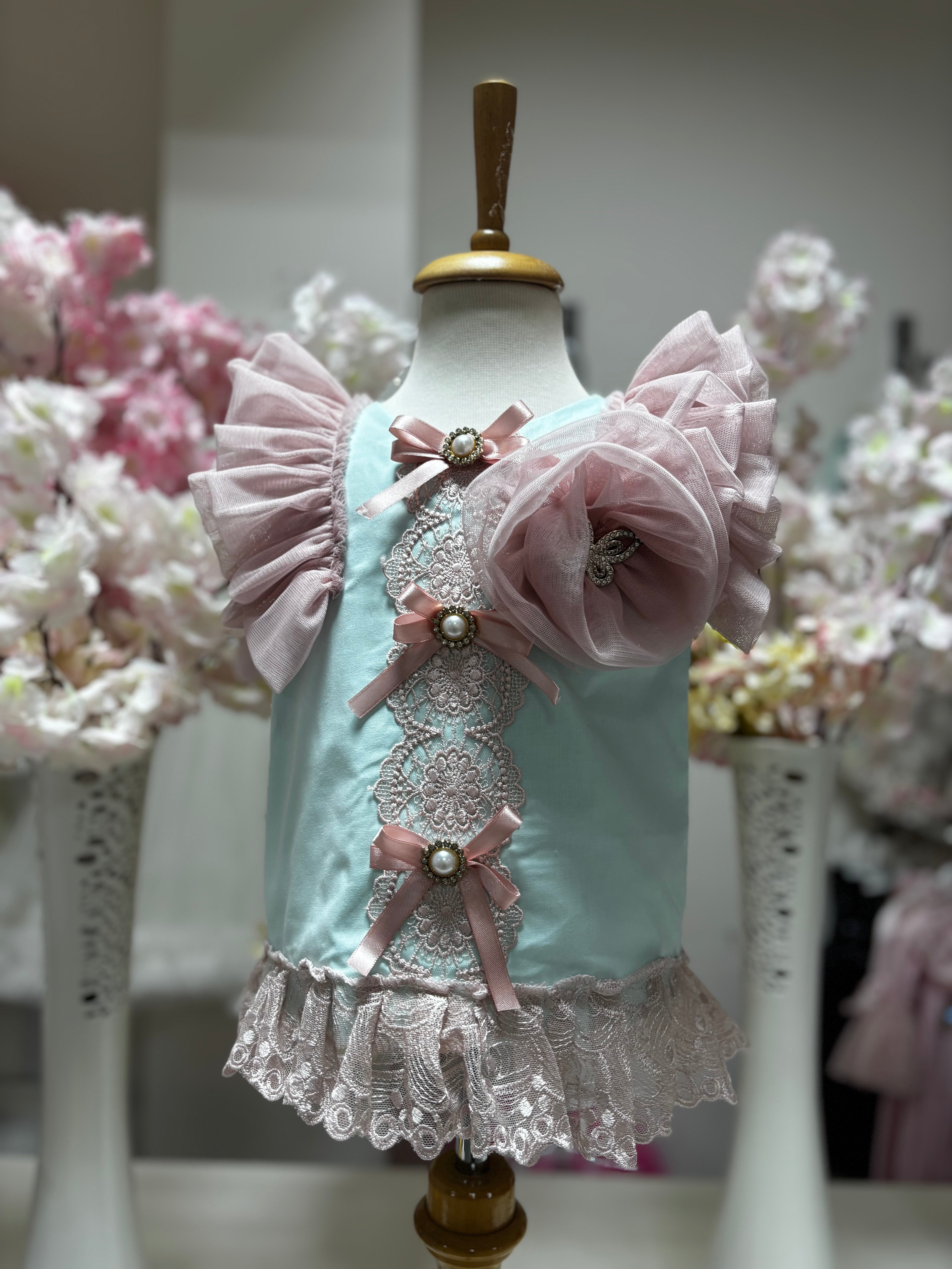 mint girl mini dress