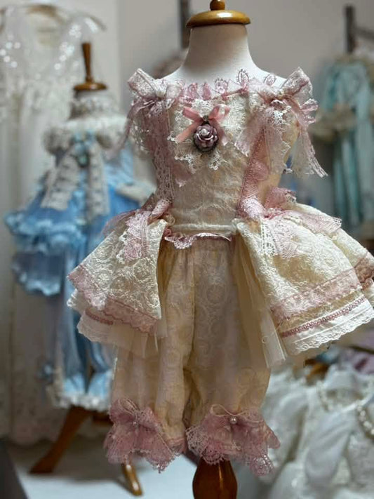 Lace coton fabric outfit