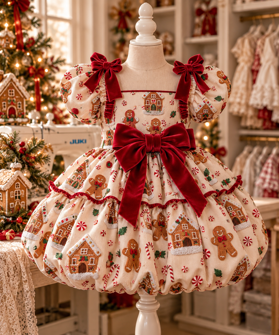 Christmas cookie girl dress