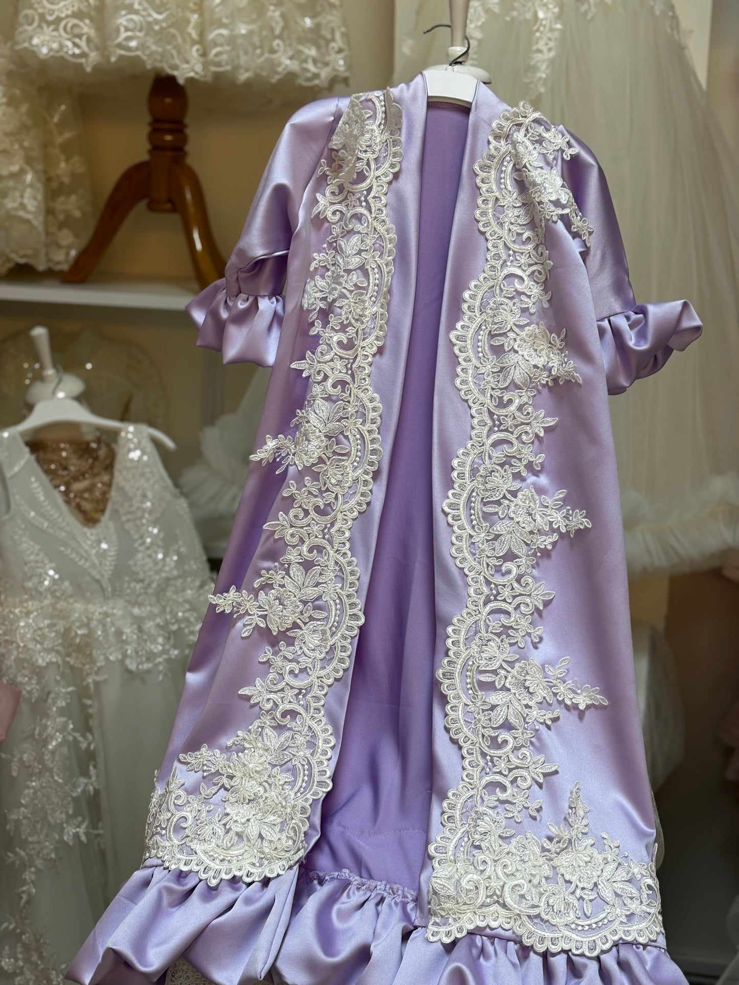 purple Lace girl robe