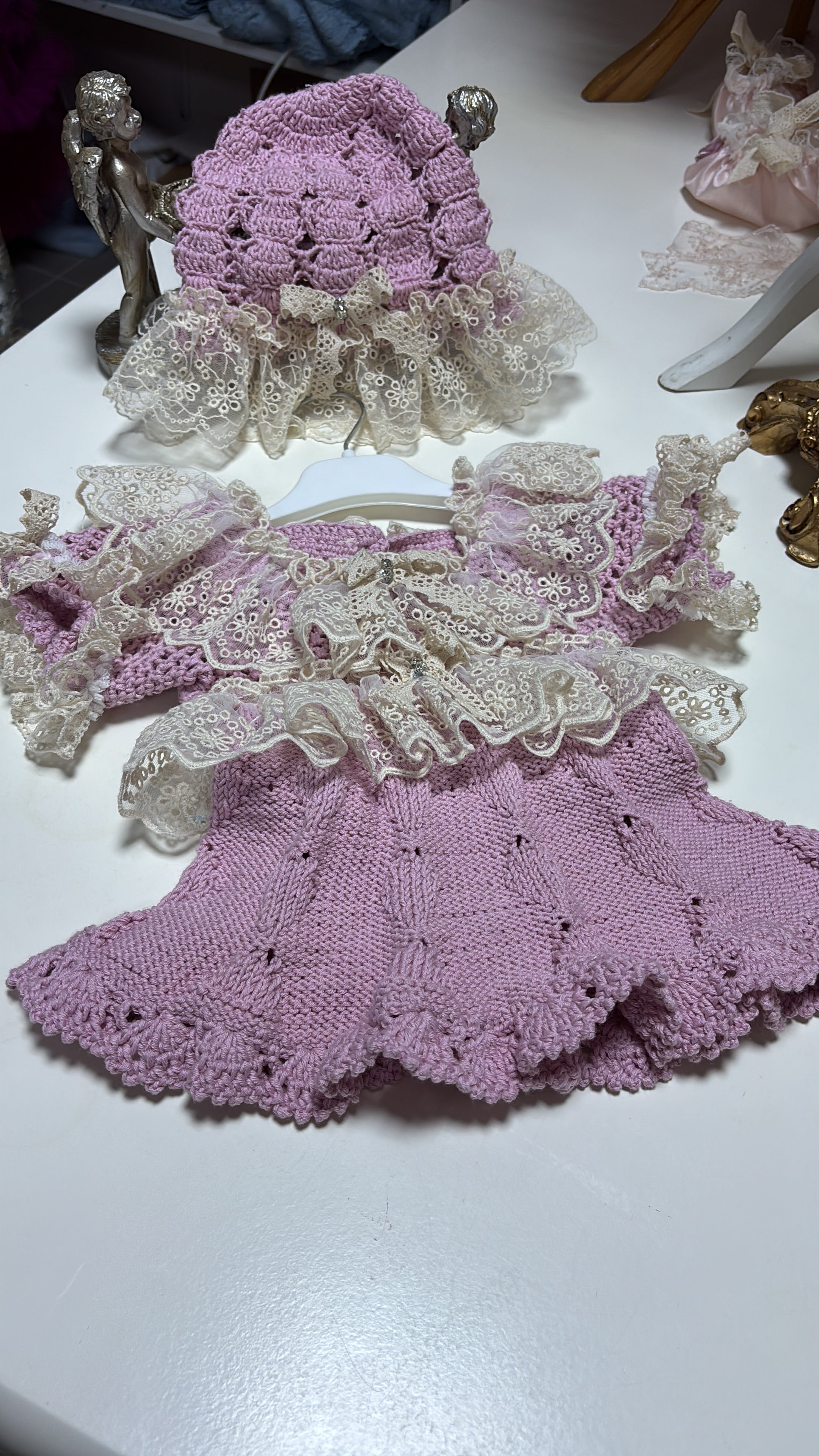 Baby Pink Knitwear Romper