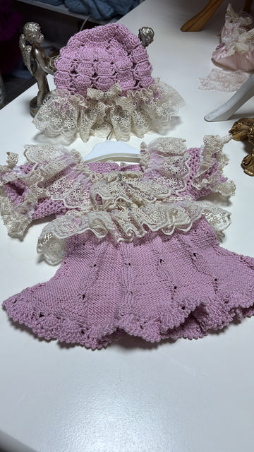 Baby Pink Knitwear Romper