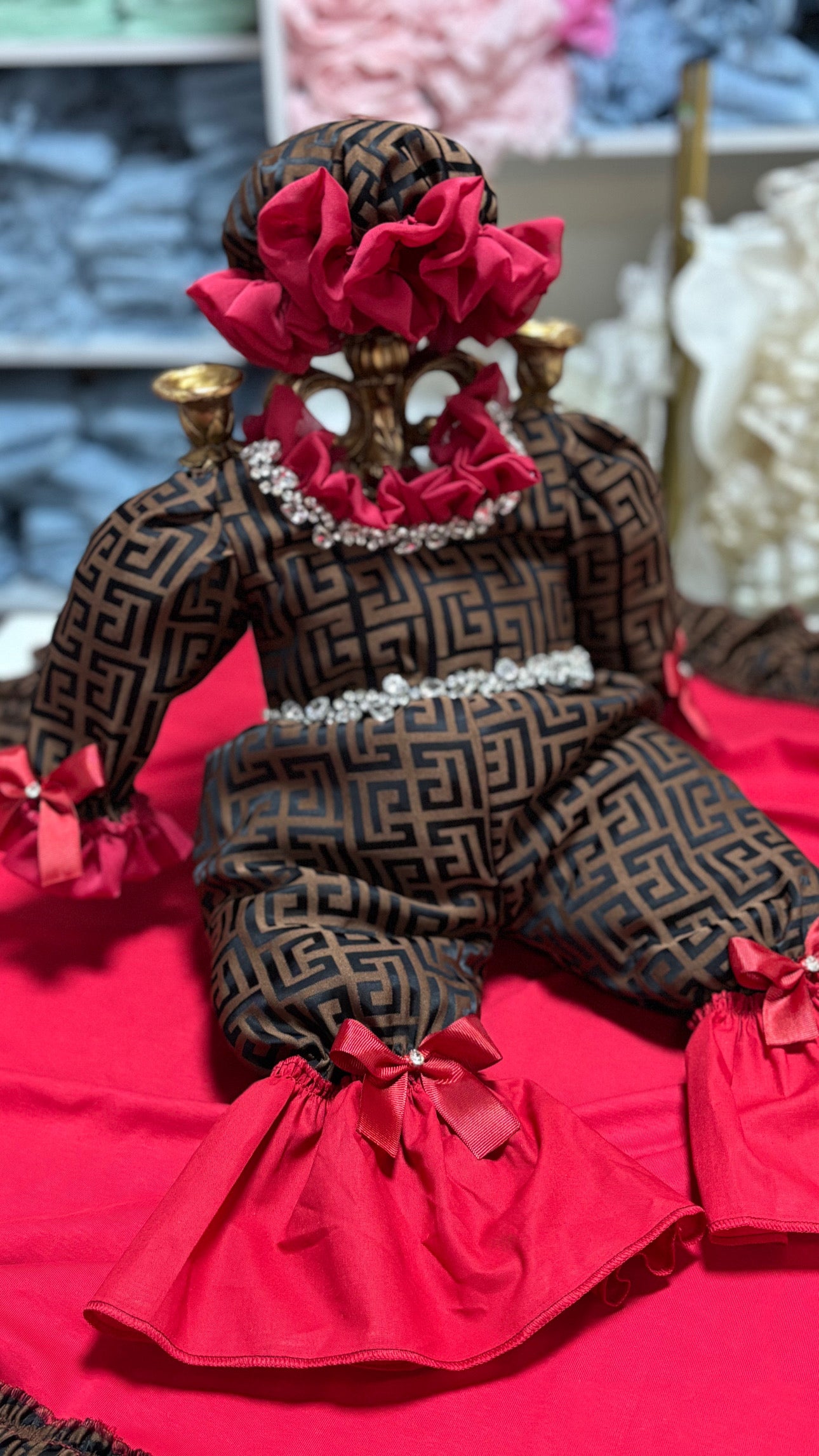 Holiday Baby Coton Jumpsuit Bonnet And Blankent