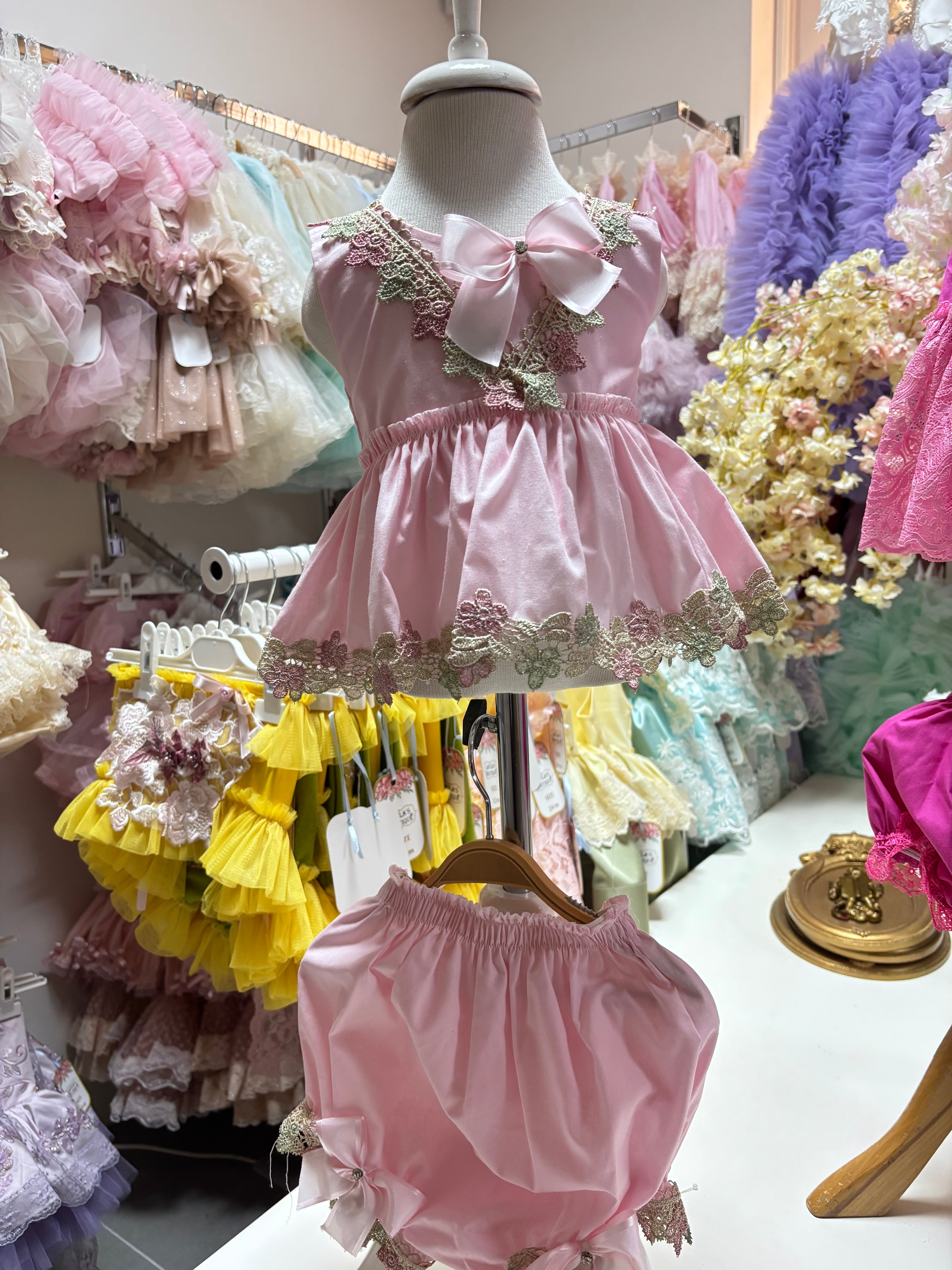 Pink Baby Toddler Two Pieces Shorts And Blouse