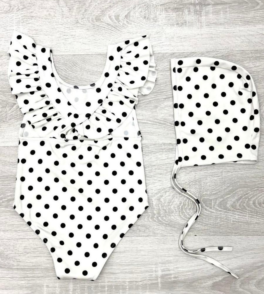 Girl swimsuit and bonnet code 2507