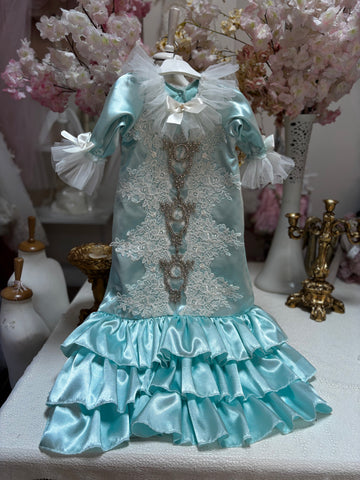 Baby gown and hair bow