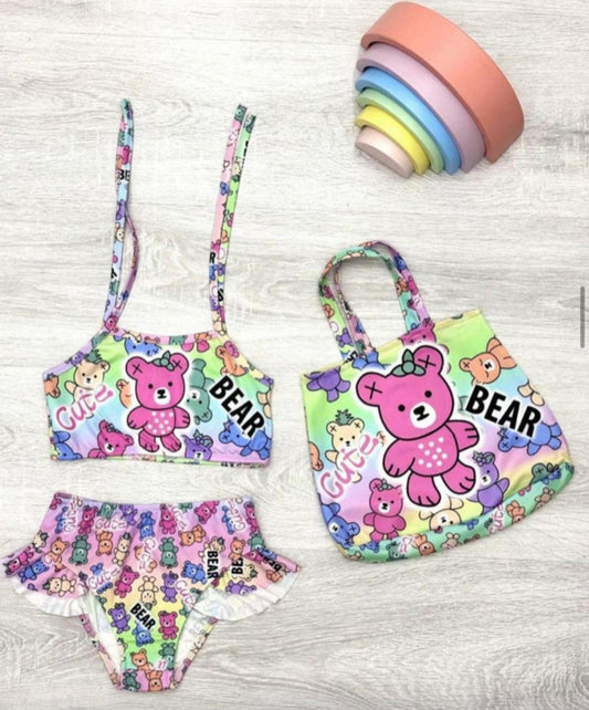 Girl swimsuit  3 pcs 2540code