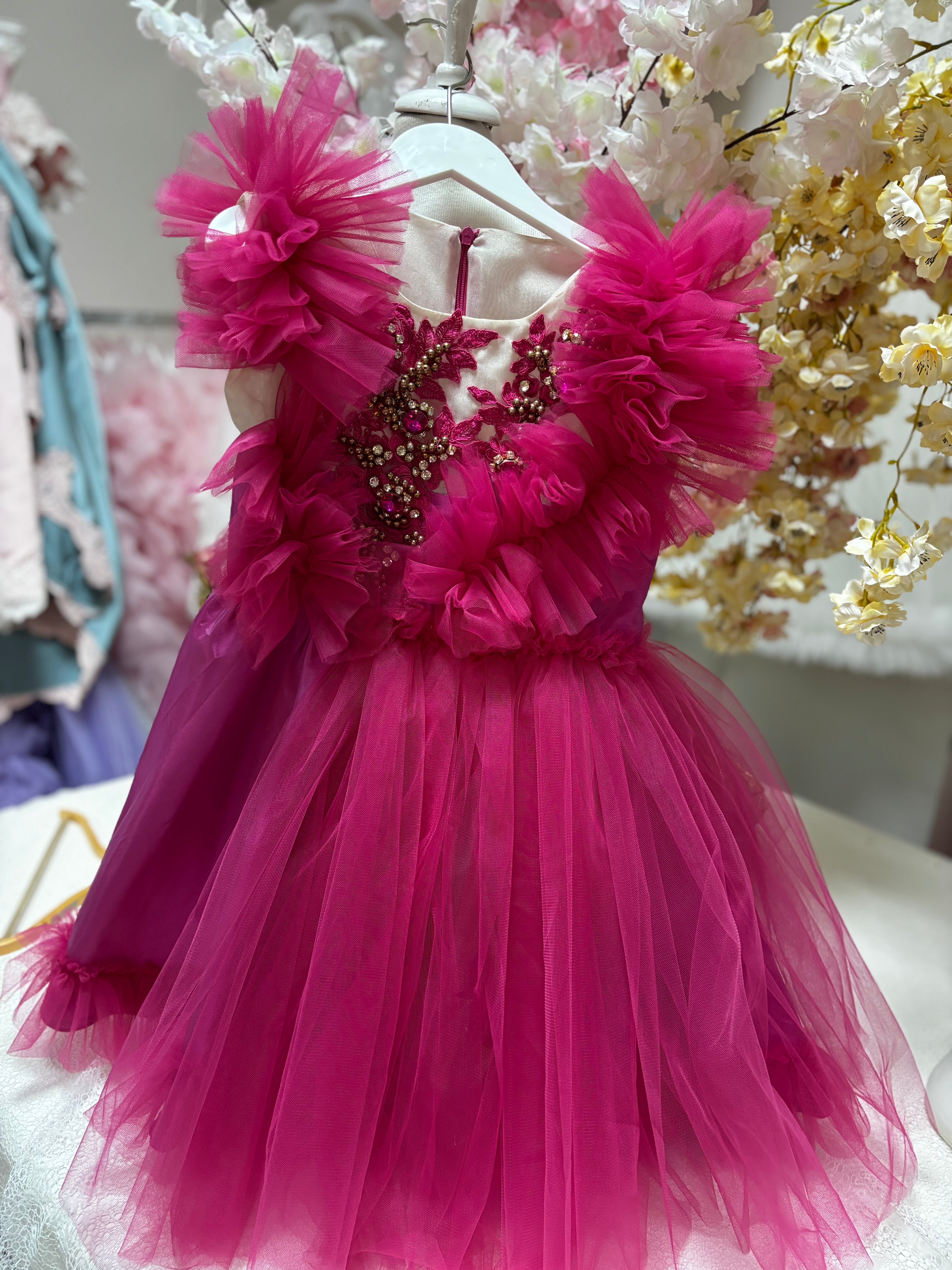 Hot pink dresses