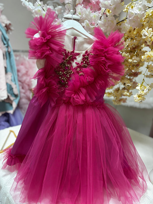Hot pink dresses