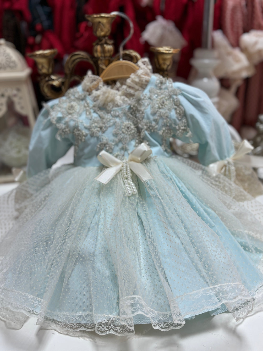 Pearl Appliqué Amazing Coton Dresses