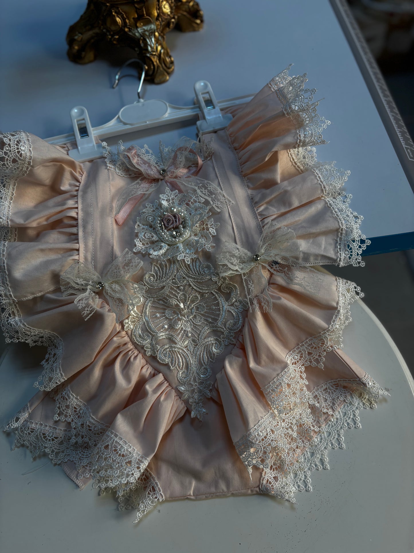 Light pink vintage  romper wholesale 6 pcs