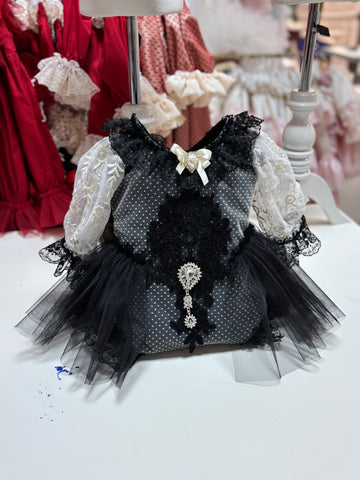 Black Vintage Romper