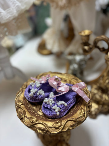 Lilac Baby Girl Toddler Knitwear shoes