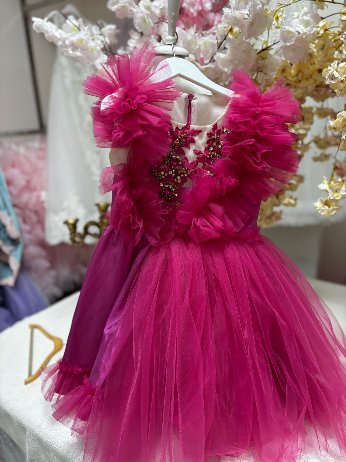 Hot pink dresses