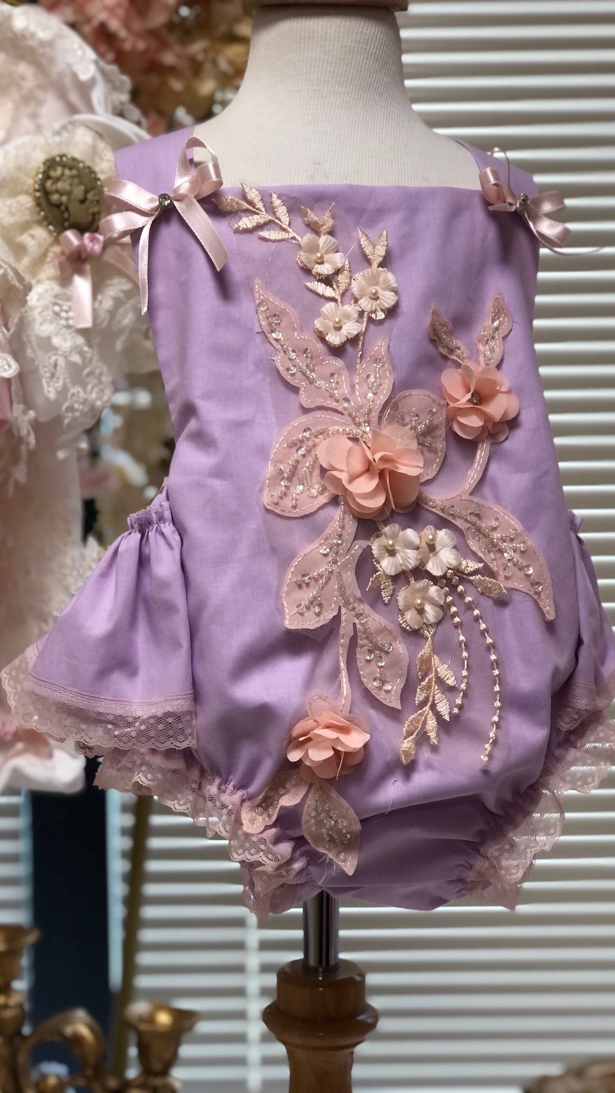 Lilac Coton Romper