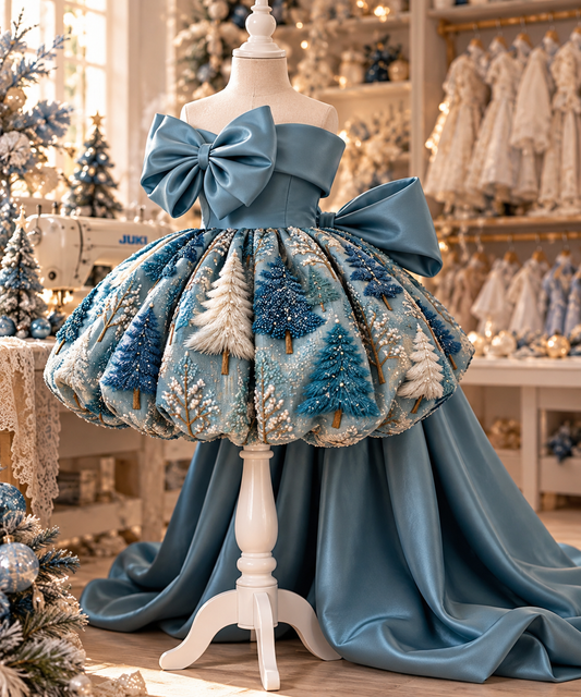 Christmas trees girl freer