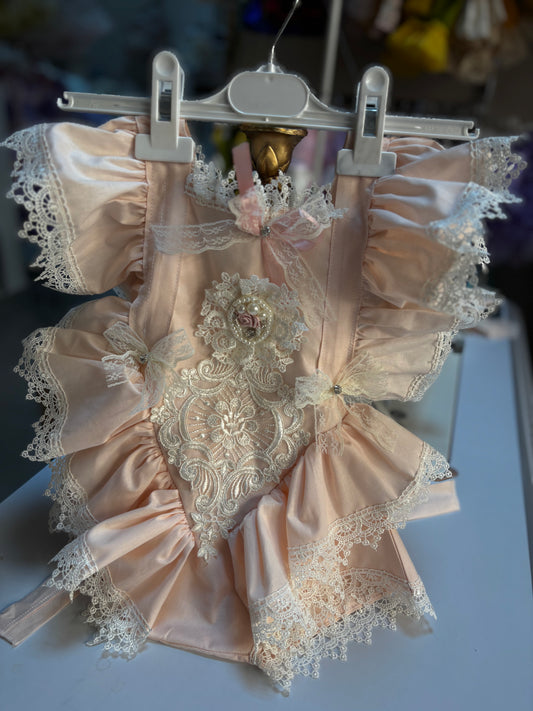 Light pink vintage  romper wholesale 6 pcs