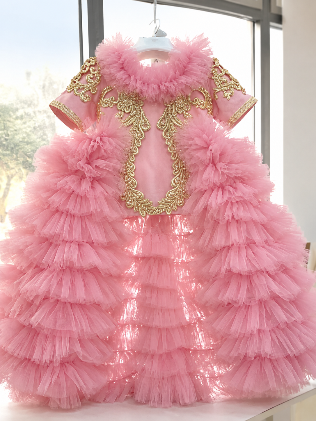Pink holiday shorts dress