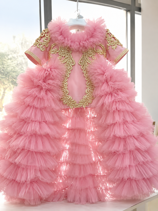 Pink holiday shorts dress