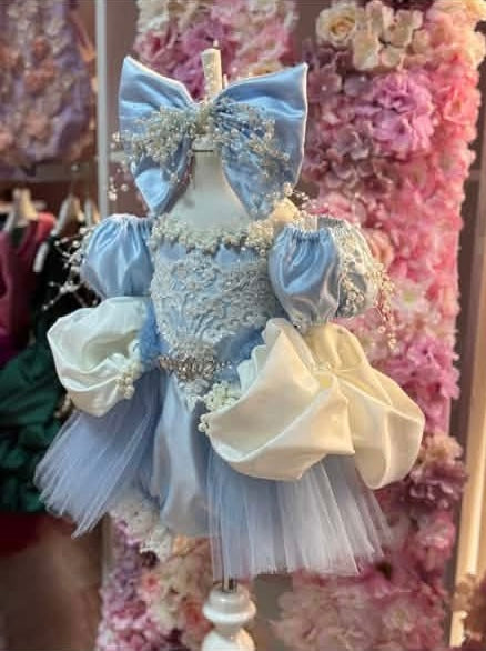 Blue Disney outfit and bow