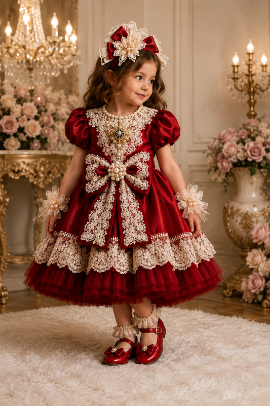 Amazing Christmas girl couture dress