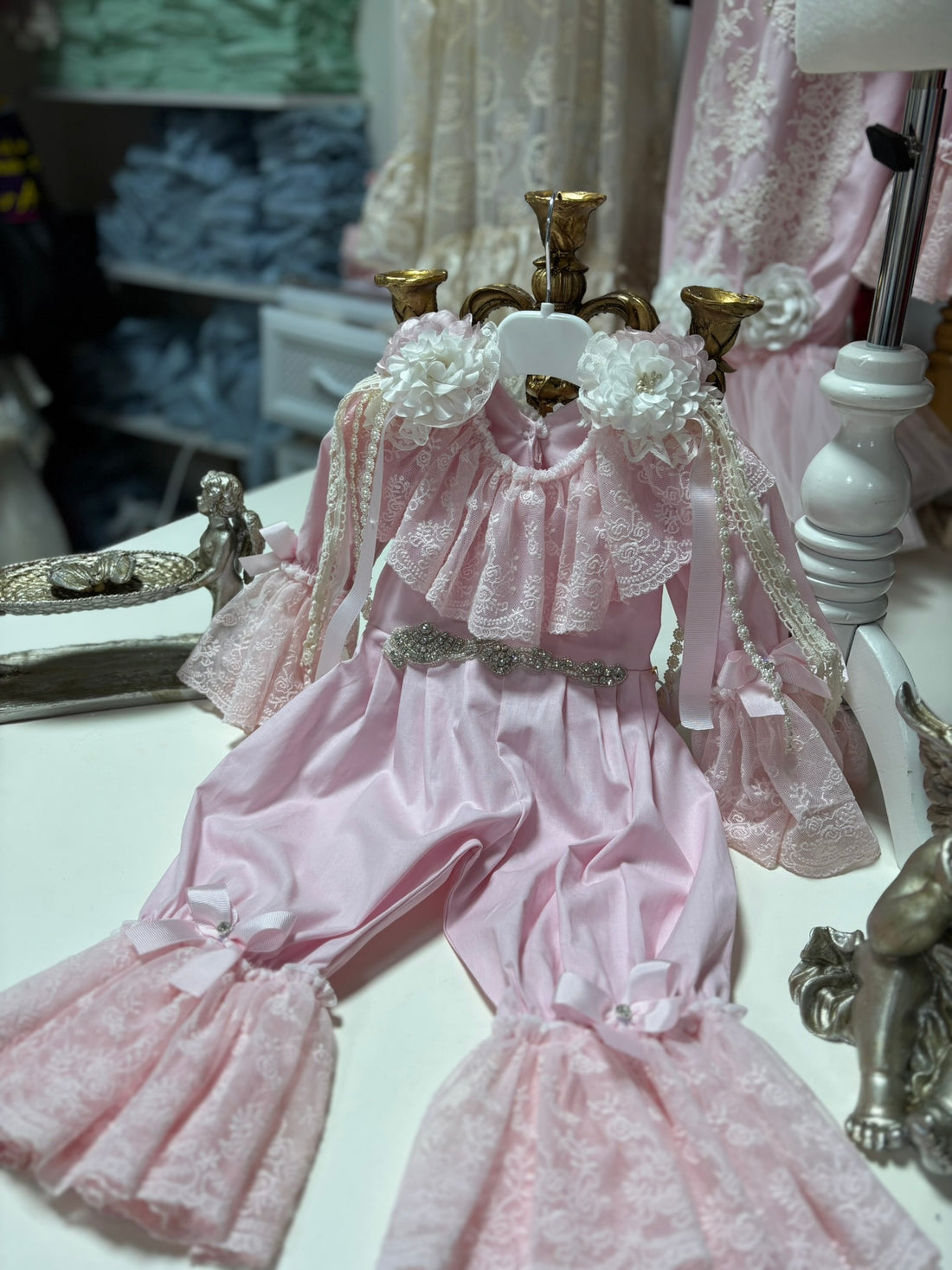 Pink Coton Vintage Jumpsuit