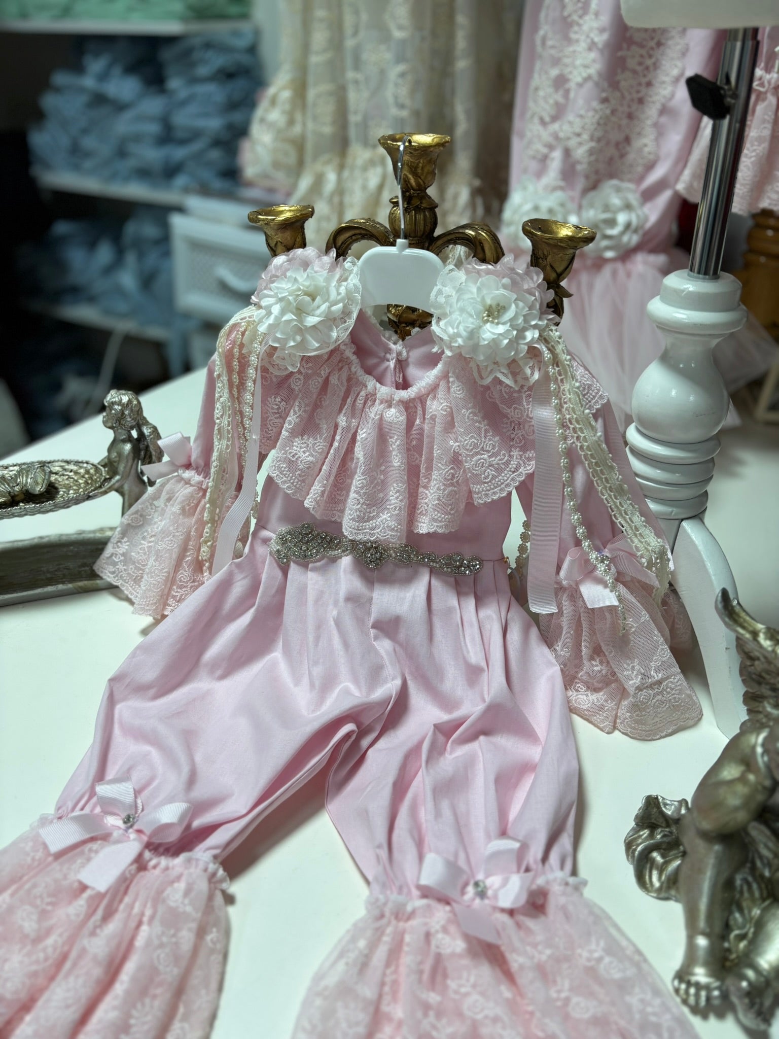 Pink Coton Vintage Jumpsuit