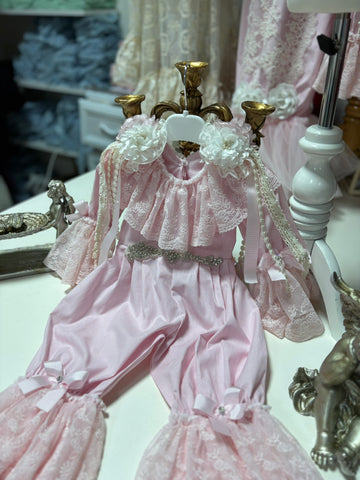 Pink Coton Vintage Jumpsuit