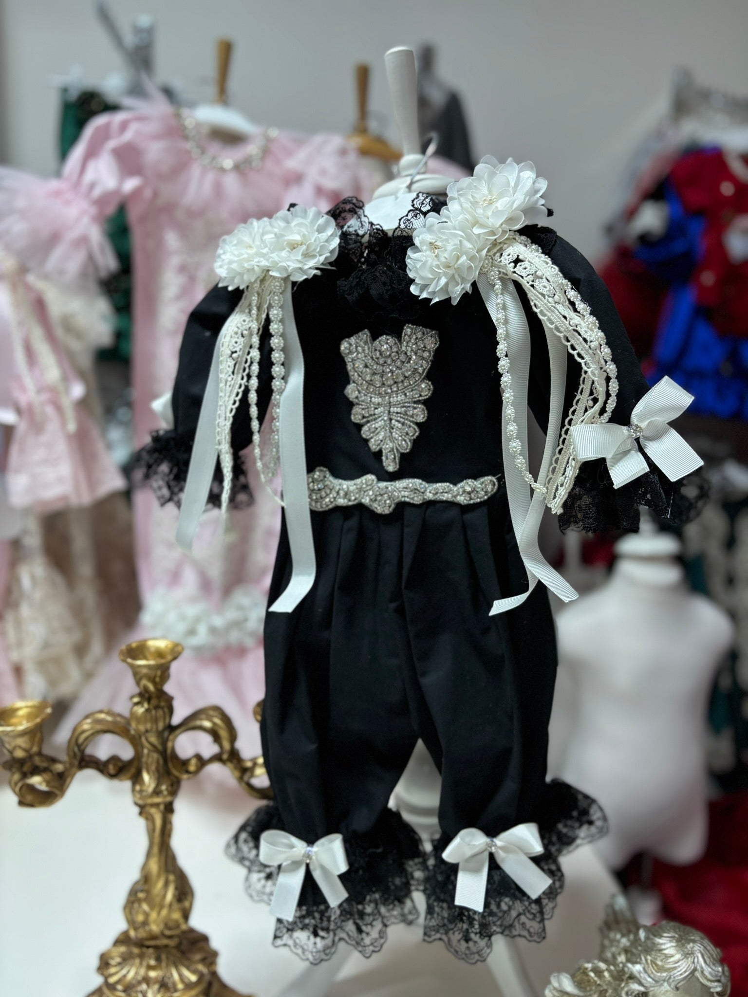 Black Coton Fabric Jumpsuit