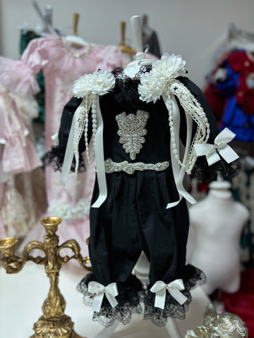 Black Coton Fabric Jumpsuit