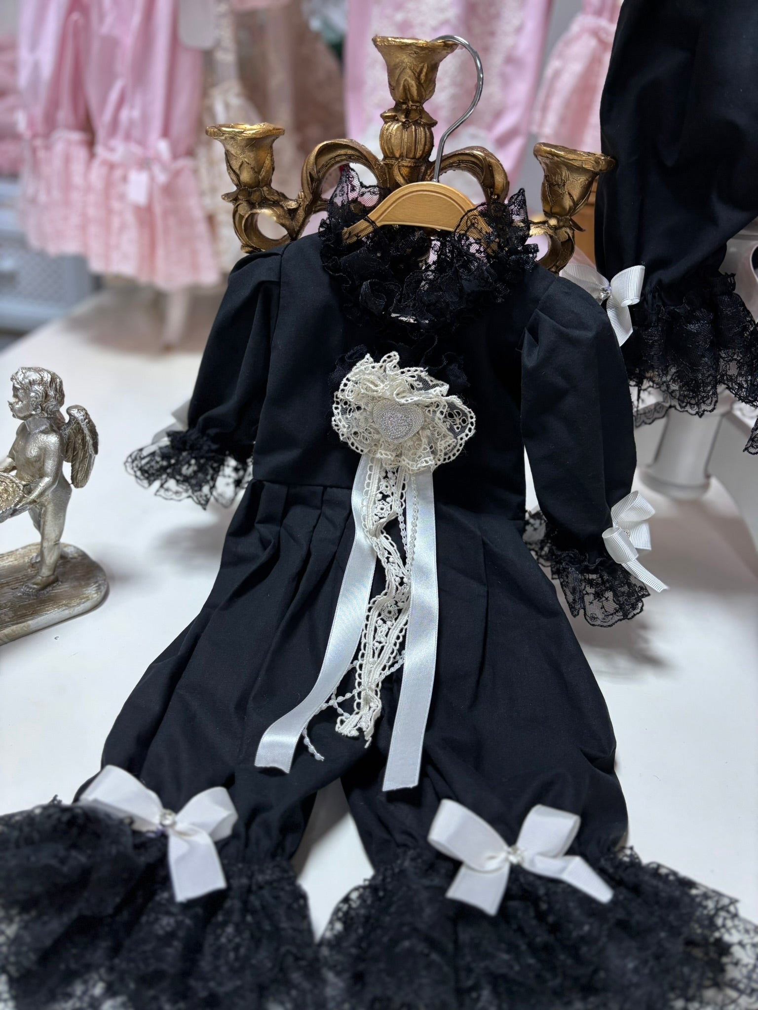 Black Coton Fabric Jumpsuit