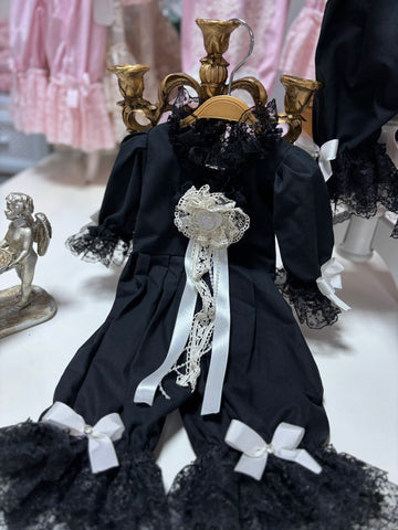 Black Coton Fabric Jumpsuit