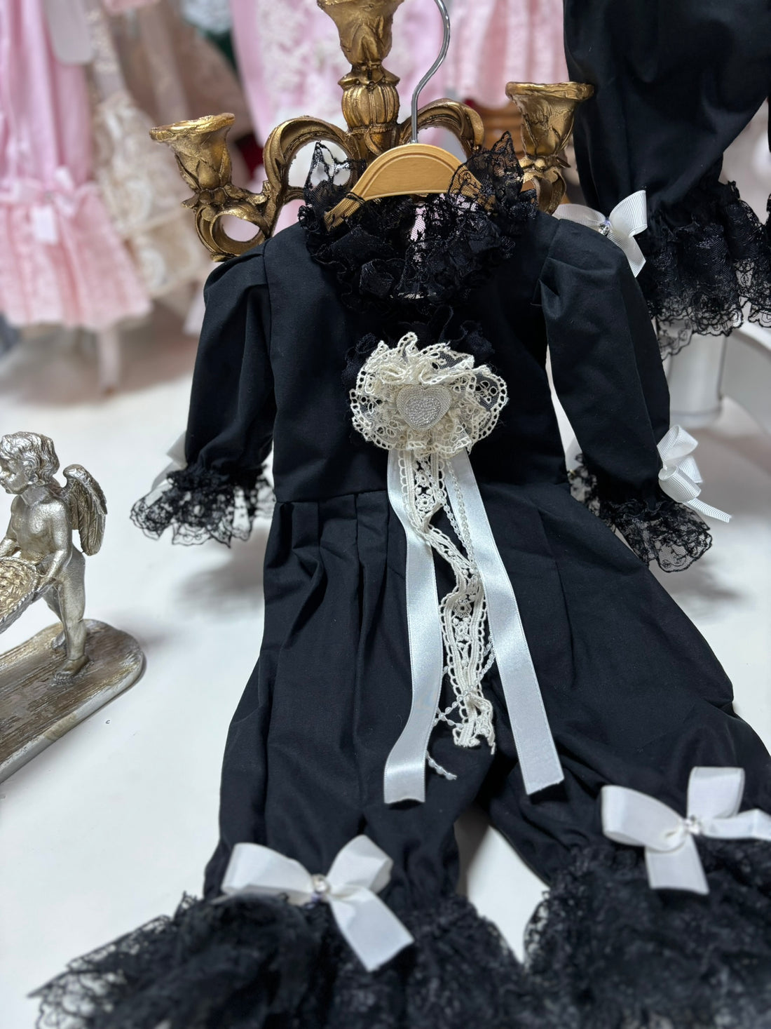 Black Coton Fabric Jumpsuit