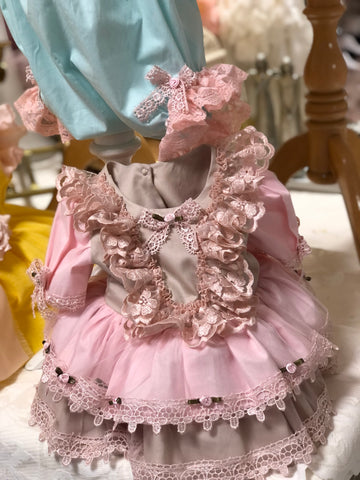 Pink Short Dresses puffy