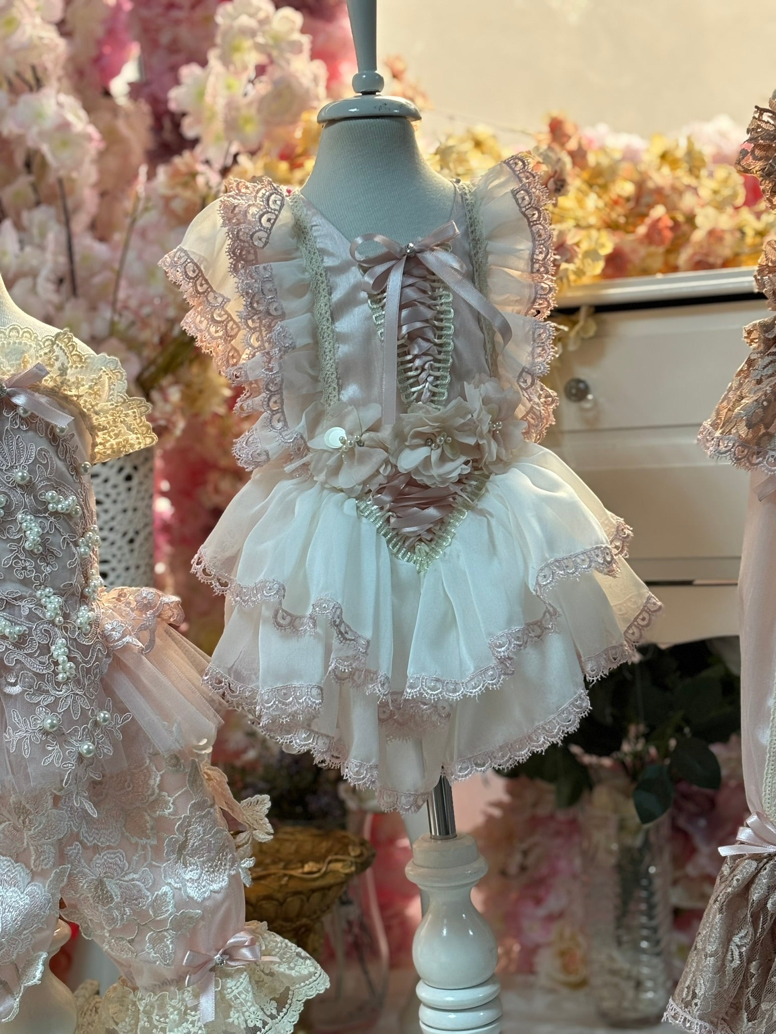 Pink Cream outfit blouse and short